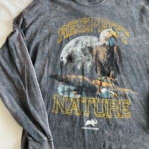 Vintage eagle oversized long sleeve